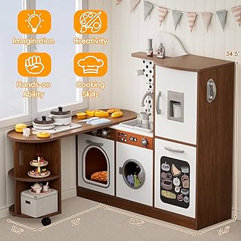 その他 MODERN KITCHEN CHILDREN PLAY HOUSE Deluxe Modern Kitchen | Delta Children